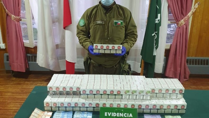 Dos detenidos por contrabando de cigarrillos en Porvenir