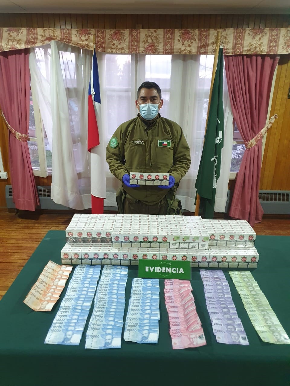 Dos detenidos por contrabando de cigarrillos en Porvenir