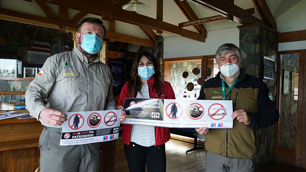 Implementan campaña contra el tráfico ilícito de bienes patrimoniales en Última Esperanza