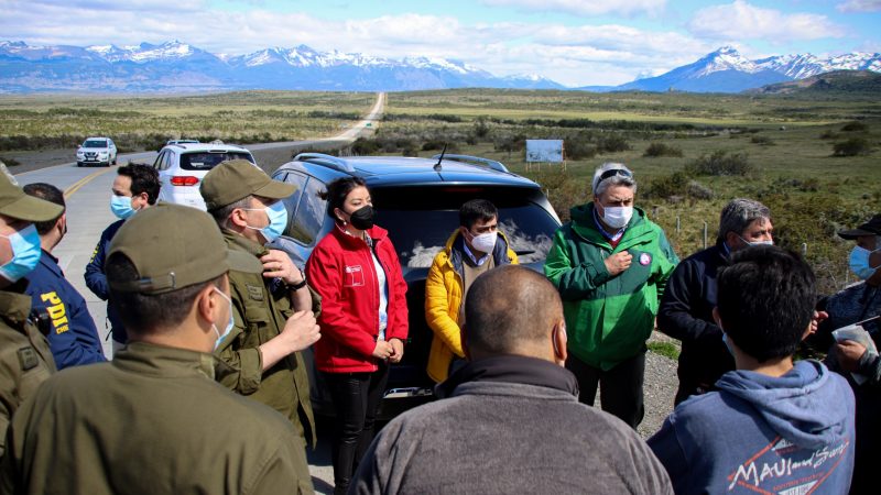 DPP Ericka Farías junto a instituciones realizan recorrido de coordinación en ruta de Las 3 Horas de Puerto Natales