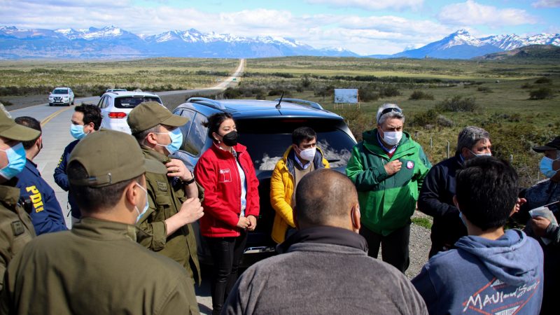 DPP Ericka Farías junto a instituciones realizan recorrido de coordinación en ruta de Las 3 Horas de Puerto Natales