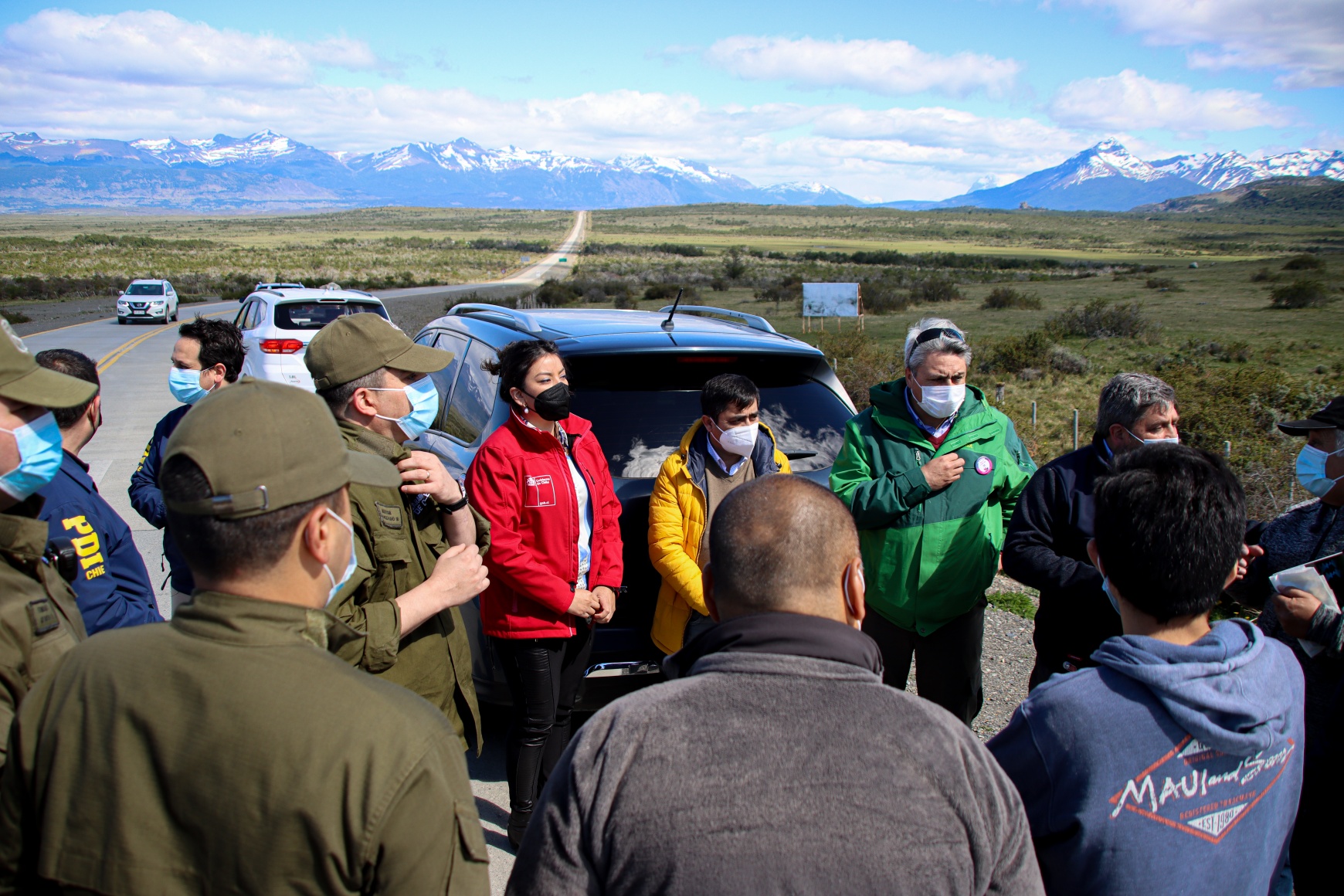 DPP Ericka Farías junto a instituciones realizan recorrido de coordinación en ruta de Las 3 Horas de Puerto Natales