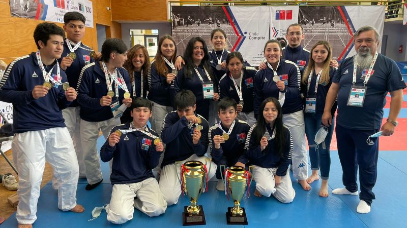 Magallanes cerró su tremenda participación en el judo de los Juegos de la Araucanía con el título por equipo en varones