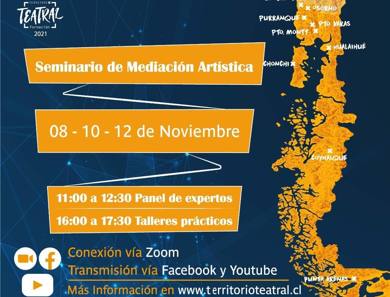 Invitan a participar en Seminario de Mediación Artística organizado por la Red Patagonia Cultural