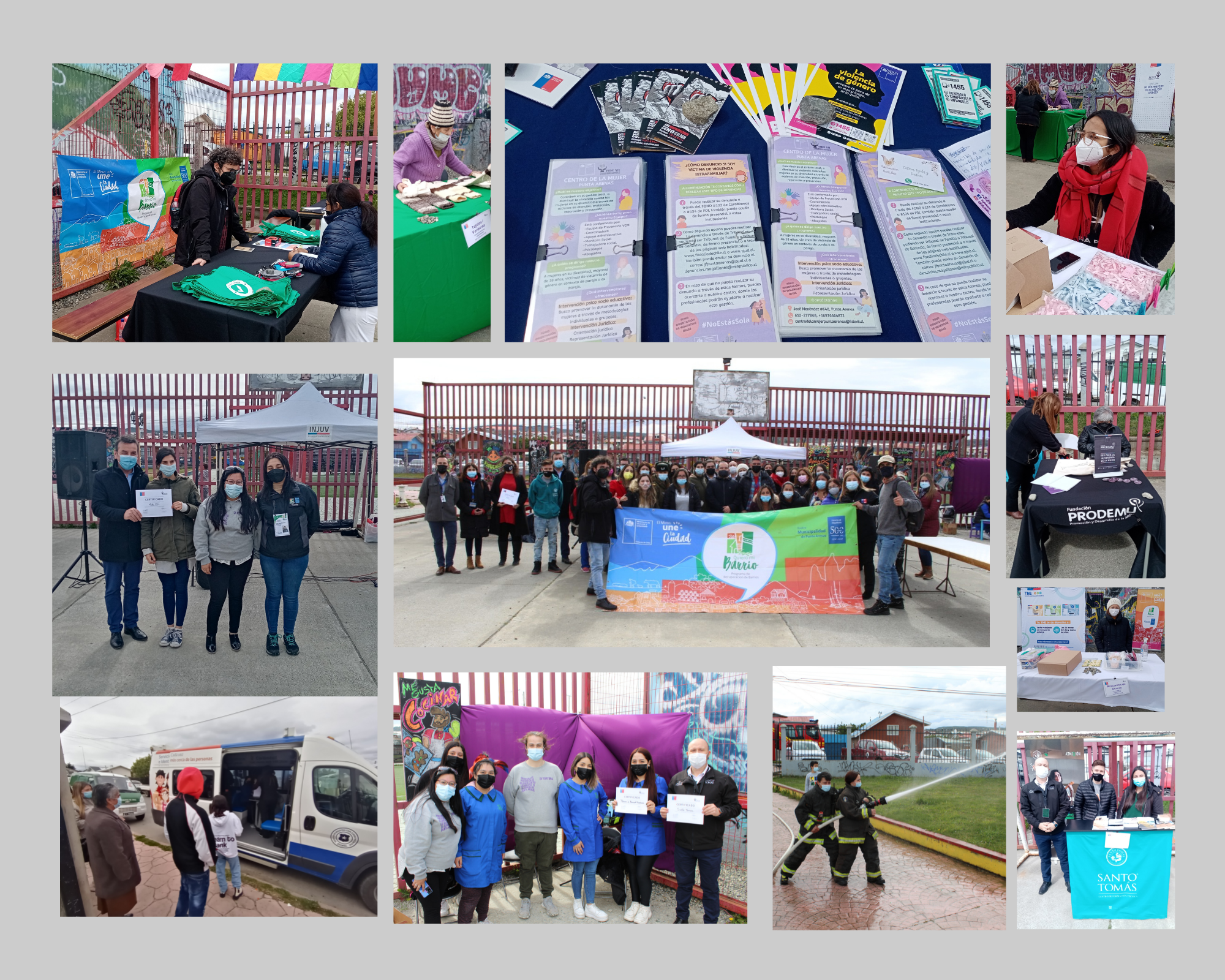 Feria construyamos equidad acercó instituciones a vecinos del barrio el Pingüino