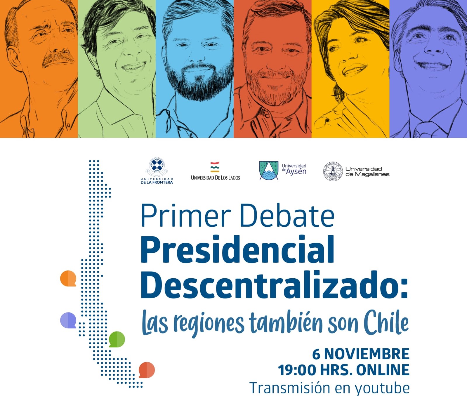 Universidades estatales del sur se unen para el único “Debate Presidencial”, descentralizado y regional