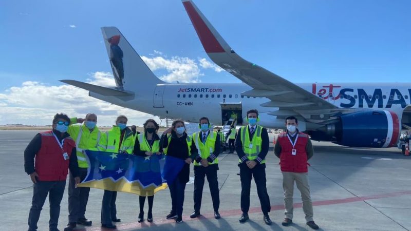 JetSMART Cargo inaugura su servicio transportando cuatro toneladas de salmón fresco desde Magallanes a Estados Unidos
