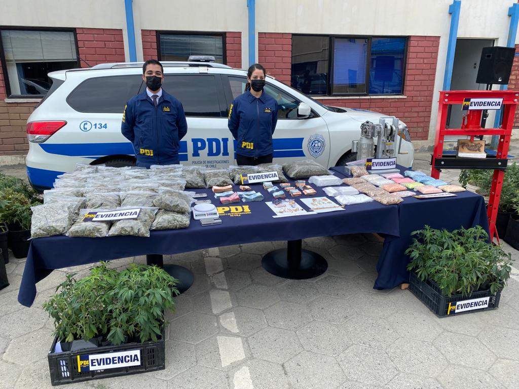 PDI desarticula organización criminal transnacional e incauta más de dos millones de dólares en drogas