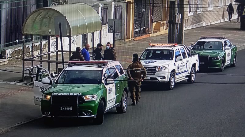 Seguridad municipal logró captar agresión en plena vía pública y ayudar a la víctima