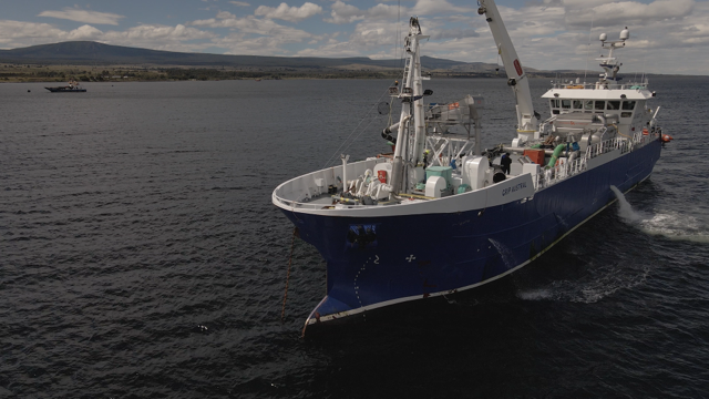 Cermaq Chile incorpora a sus operaciones en Magallanes wellboat Grip Austral, barco que posee una planta primaria de faenamiento de salmón