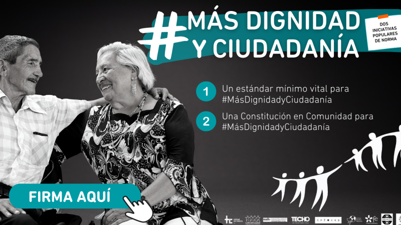 Hogar de Cristo y Comunidad de Organizaciones Solidarias invitan a firmar por un Chile con #MásDignidadyCiudadanía