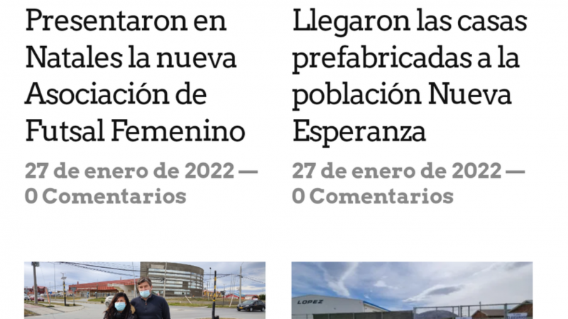 «Municipio al día», un nuevo sitio de información desde la Alcaldía Ciudadana de Puerto Natales