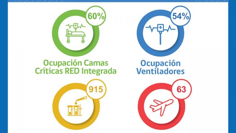 Estado de la red integrada de Salud Covid19 en Magallanes, lunes 31 de enero