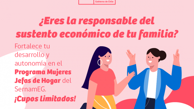 Se abren las postulaciones al programa “Mujeres jefas de hogar” en Punta Arenas y Puerto Natales