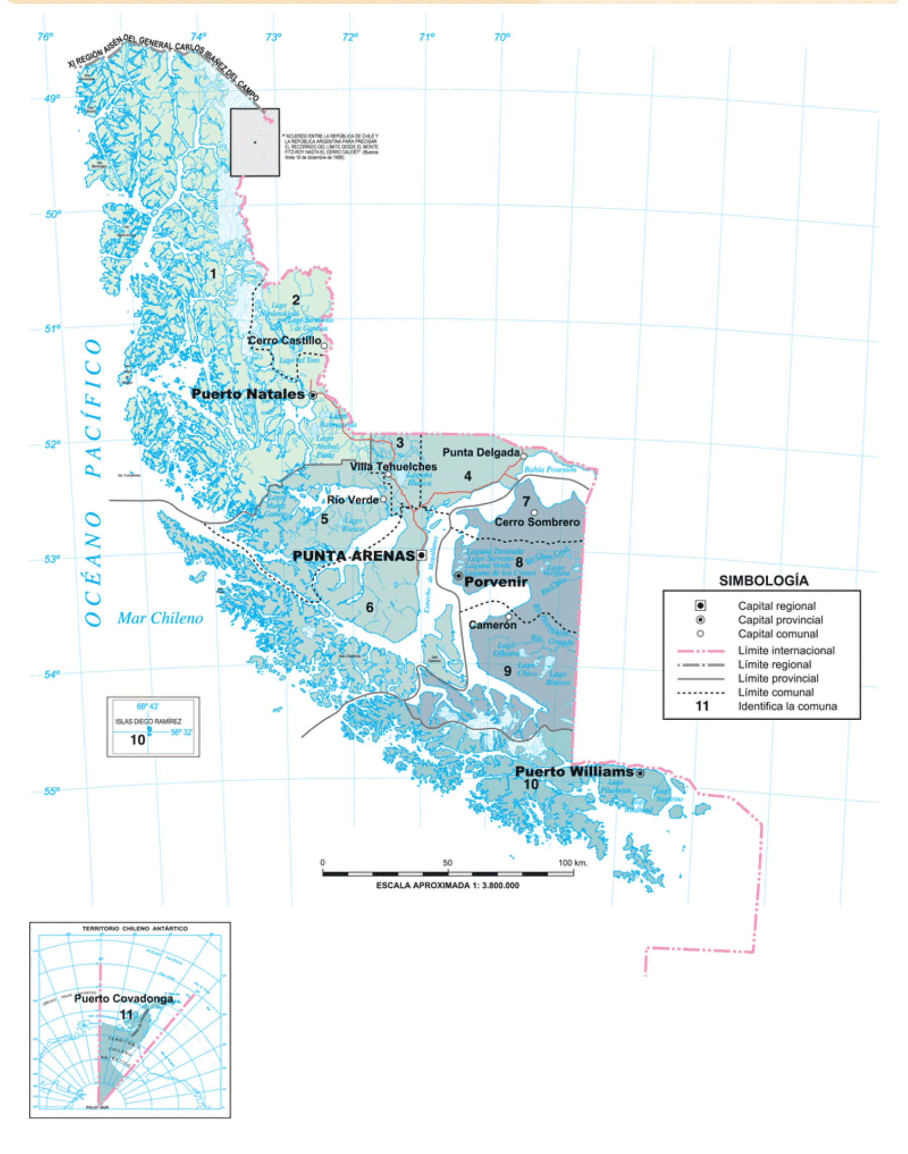 Condición meteorológica y estado de rutas región de Magallanes, sábado 5 de febrero