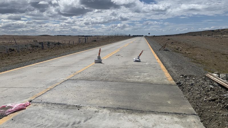 MOP realiza reposición de losas de hormigón en las Rutas 255-CH y 257-CH