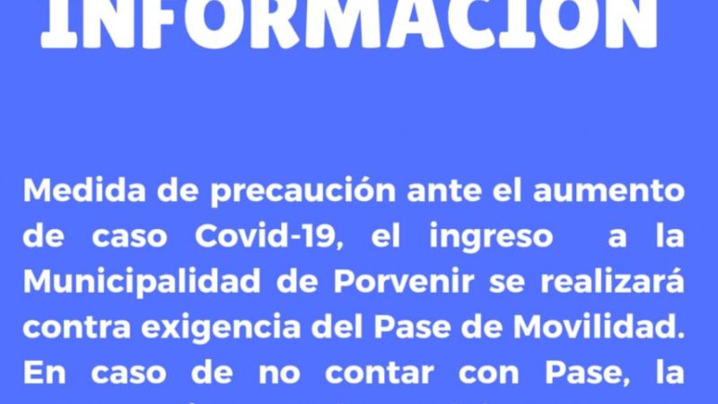 Municipalidad de Porvenir adopta medidas de prevención y control en sus oficinas