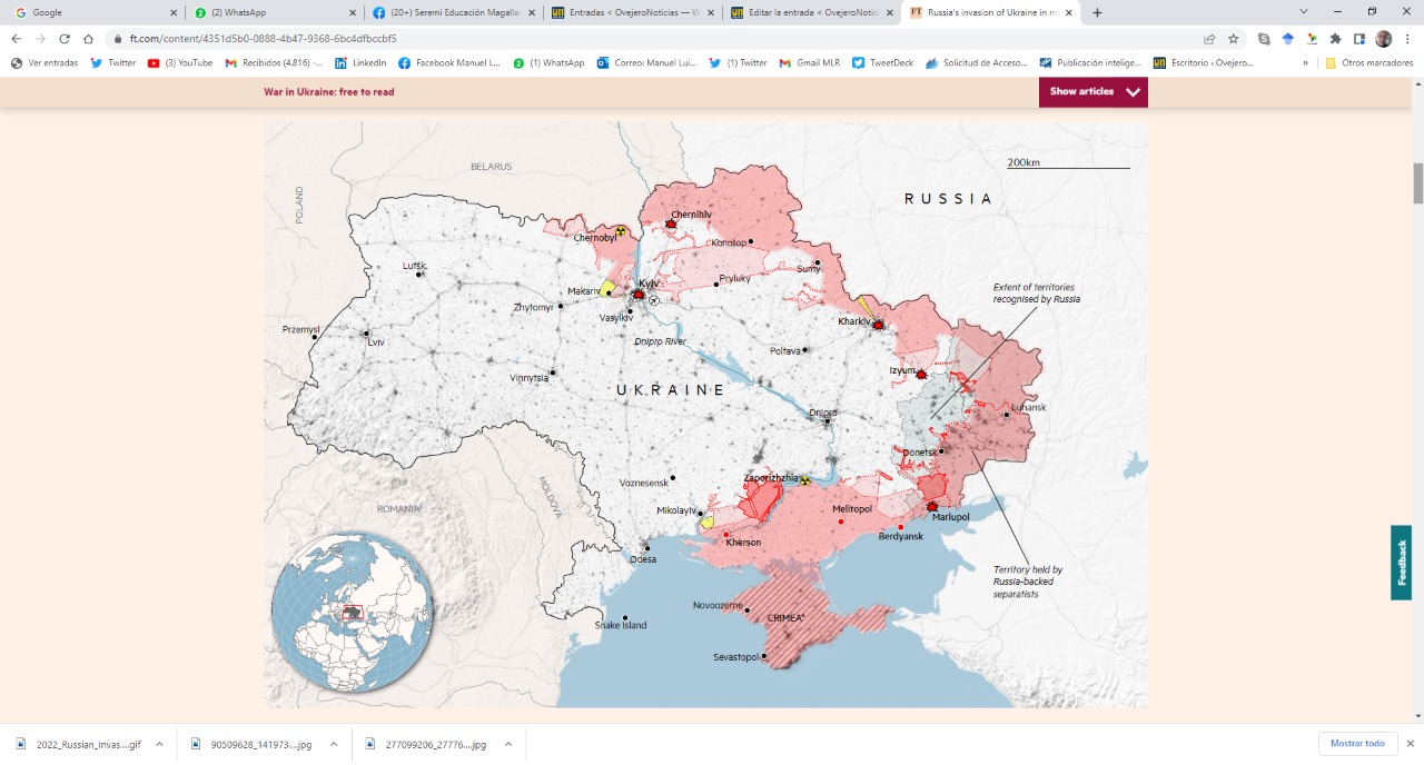 Guerra de Rusia en Ucrania y negociaciones diplomáticas – Balance del conflicto