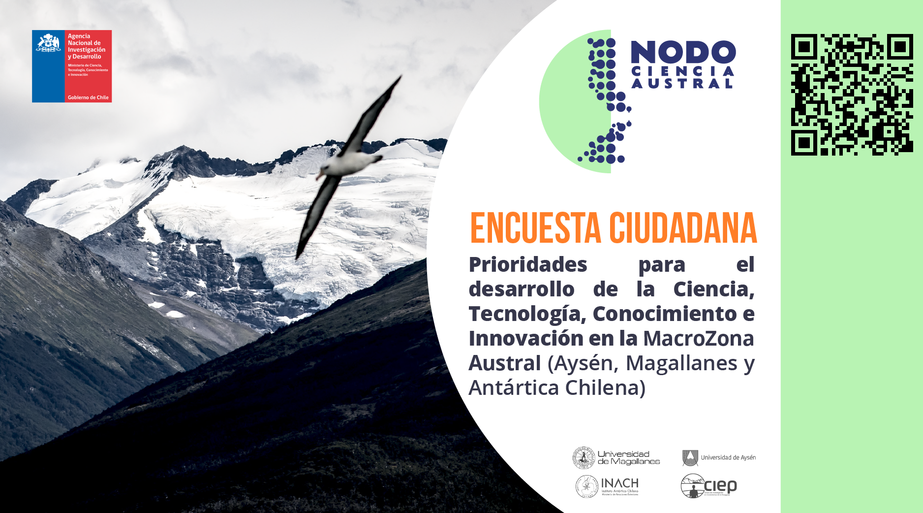 INACH lanza primera encuesta ciudadana sobre percepción social de la ciencia para las regiones de Aysén y Magallanes