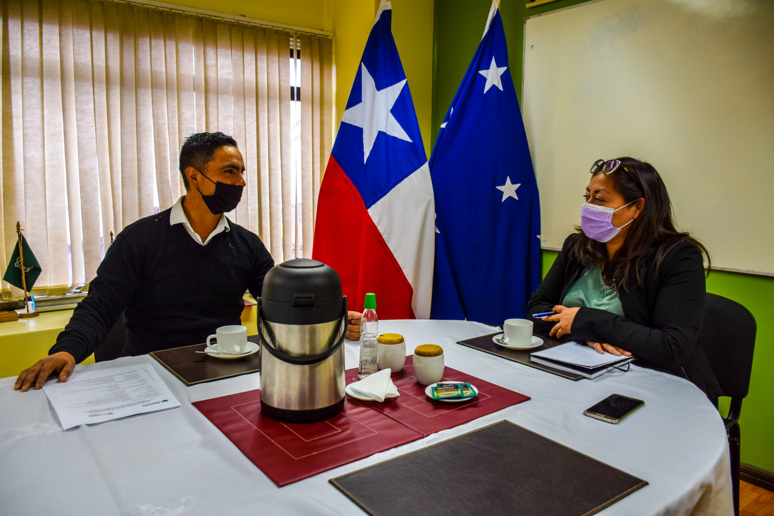 Cores realizan saludo protocolar a Delegada Presidencial de Antártica Chilena