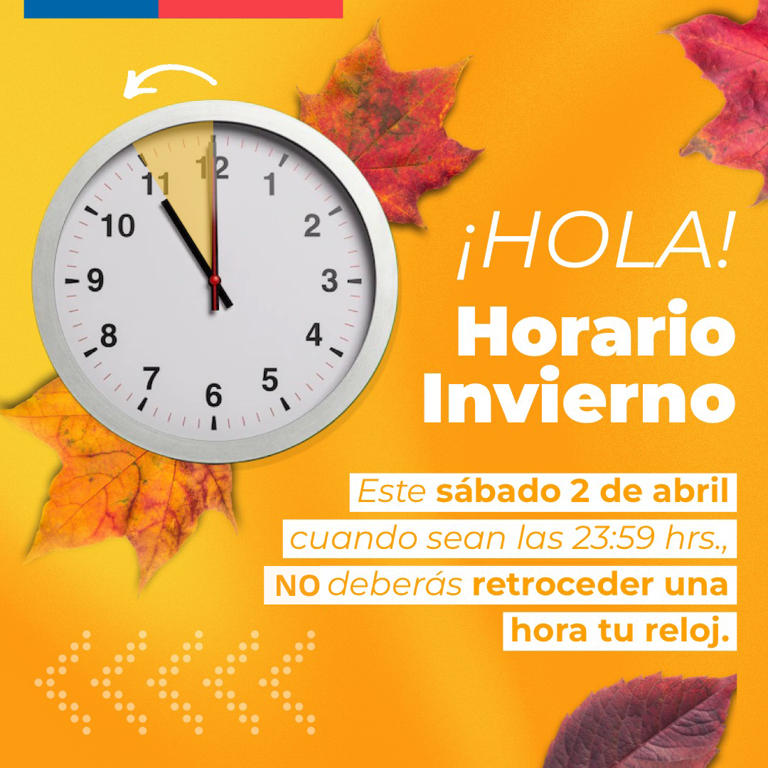 Secretaría Regional de Energía de Magallanes, recuerda a la ciudadanía que la región este sábado mantiene su horario actual