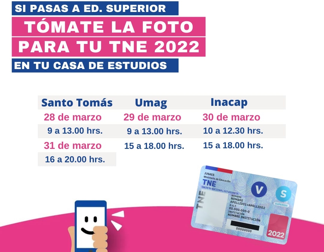 Junaeb dispone módulos de captura fotográfica para obtener la TNE 2022 en ZonAustral y casas de estudios superiores