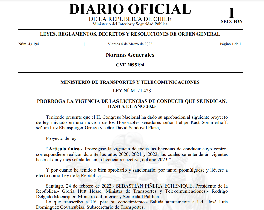 Licencias de conducir en Punta Arenas continuarán vigentes hasta el próximo año 2023