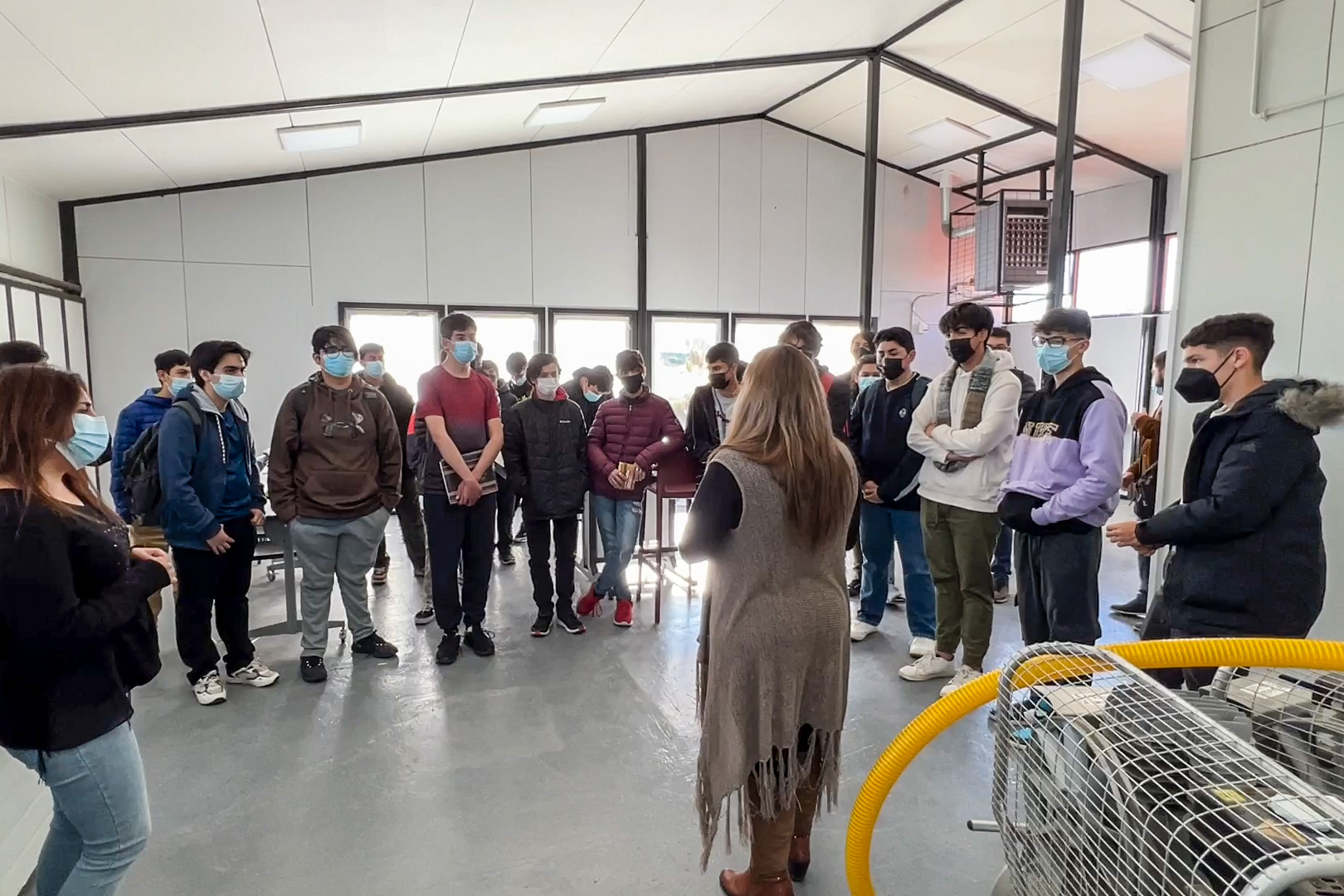 Visita de estudiantes del Instituto Don Bosco de Punta Arenas a Sede del CFT en Porvenir