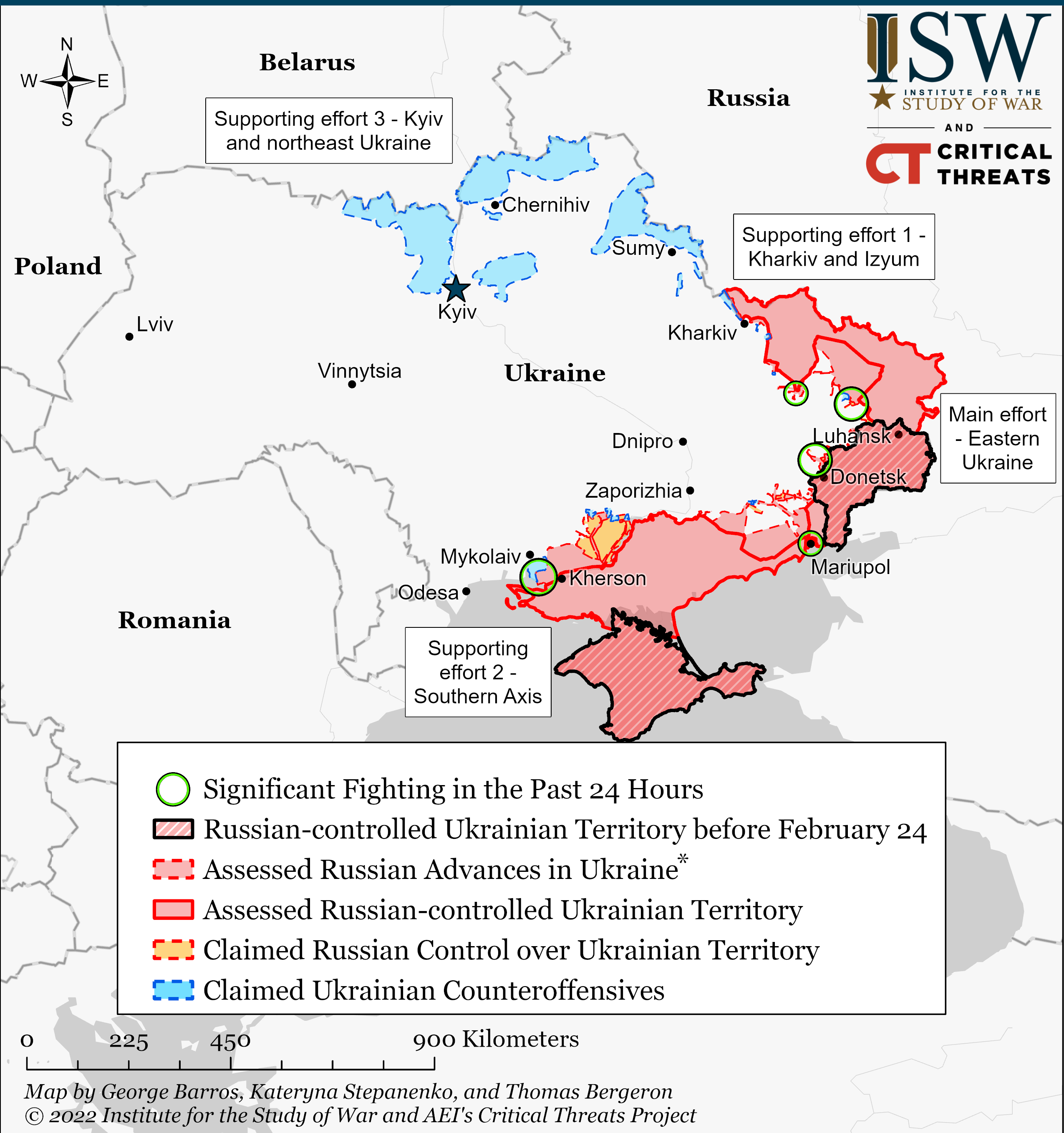 Guerra en Ucrania: las fuerzas se desplazan a la región del Donbass y a los puertos de la costa