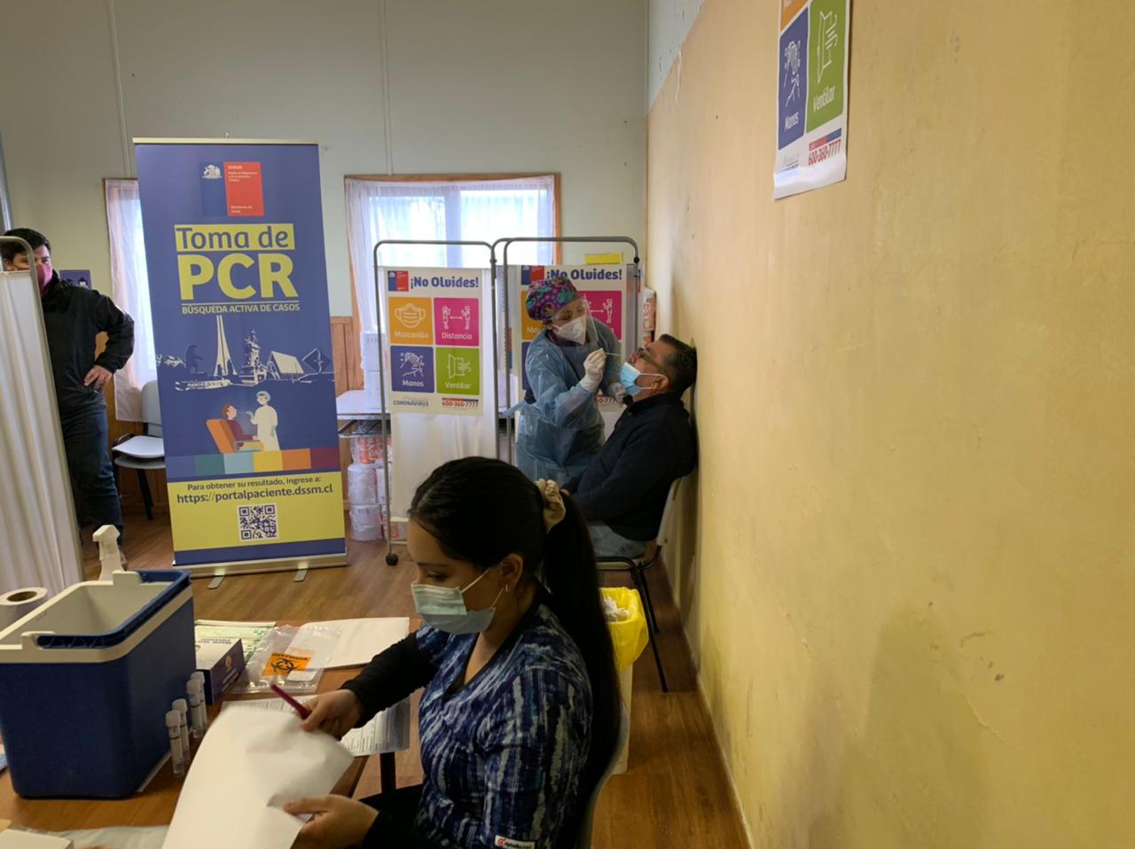 Sector sur de Punta Arenas cuenta con punto fijo de toma de Pcr