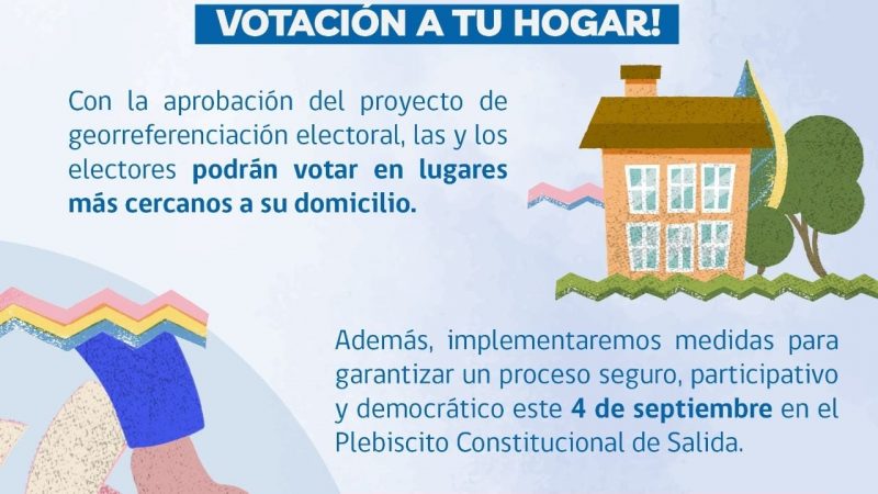 Aprobado proyecto para georreferenciar locales de votación con el domicilio de los electores: medida favorecerá concurrencia al plebiscito de salida del proceso constituyente el 4 de septiembre