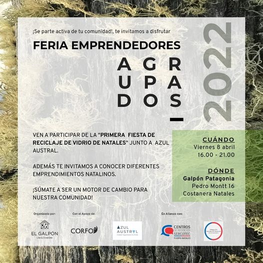 Feria de Emprendedores Agrupados se realizará este viernes 8 de abril en Puerto Natales