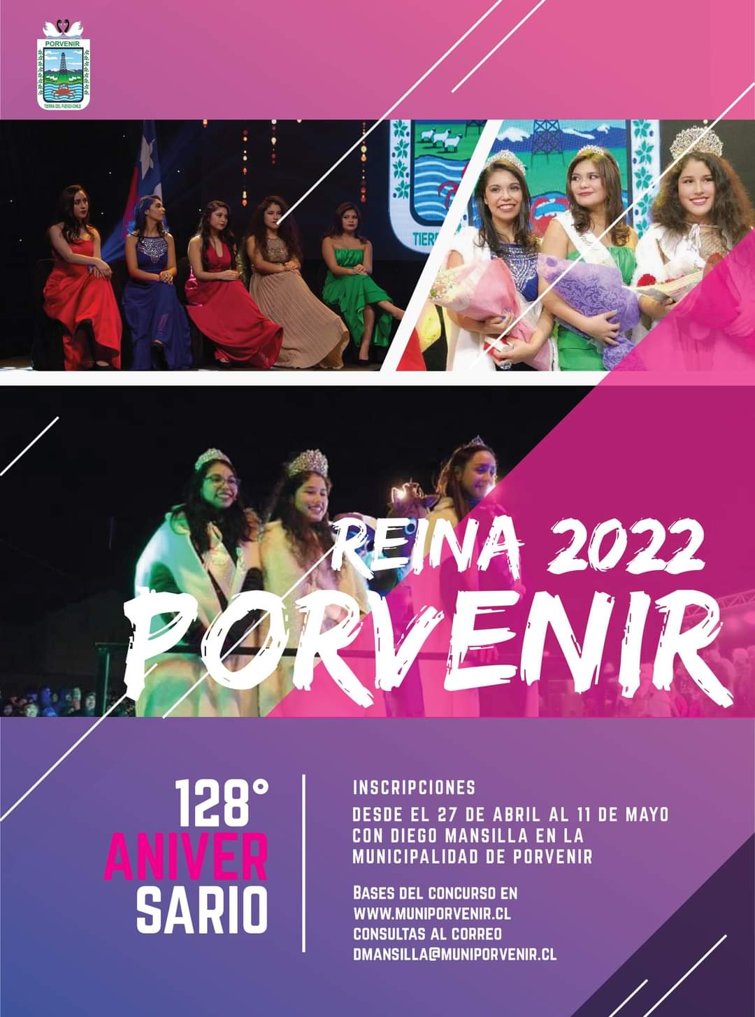 Municipio de Porvenir abre inscripciones para Concurso Reina de Porvenir 2022
