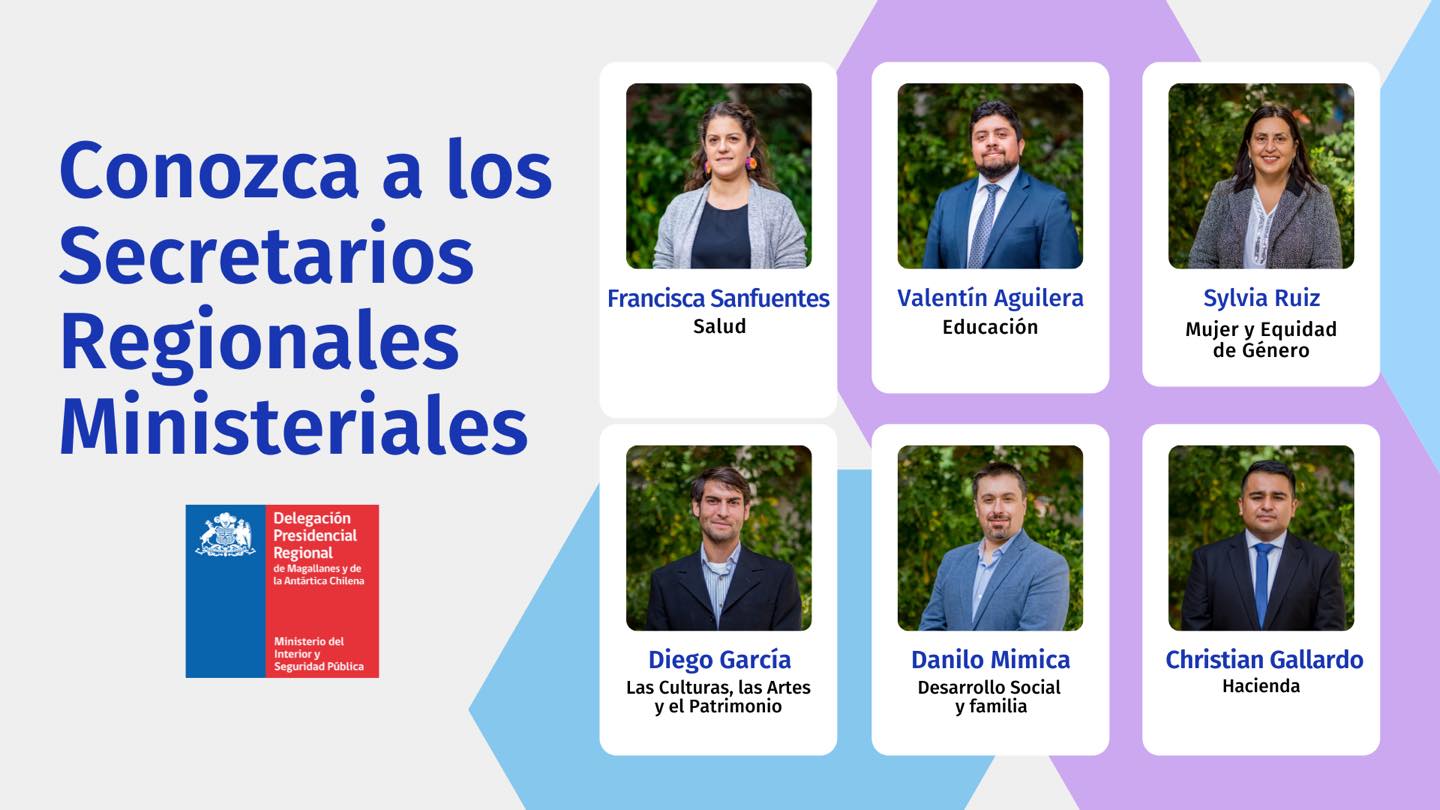 Los datos biográficos de los 7 SEREMIS ya designados en Magallanes