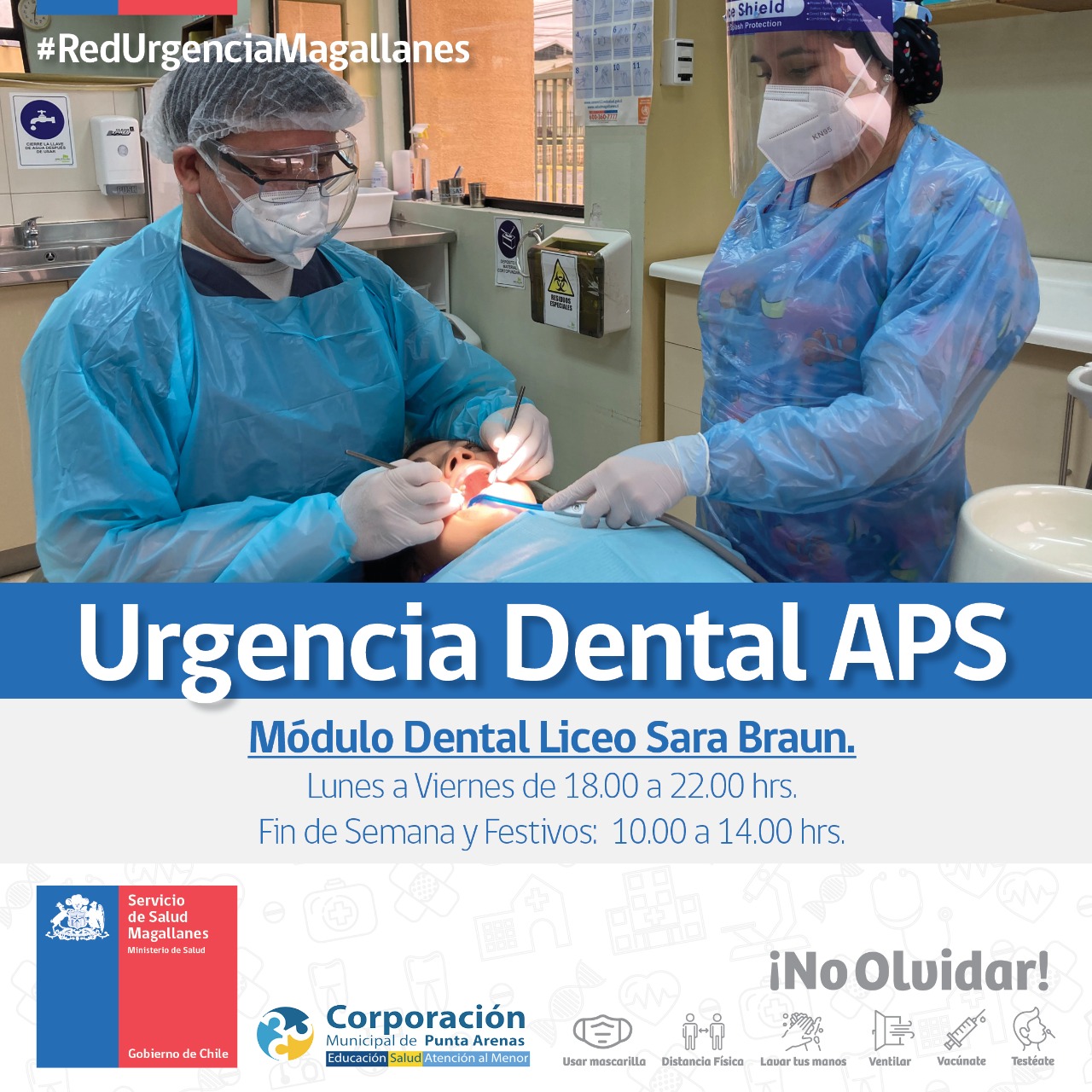 Más de 100 cupos semanales dispondrá Urgencia Dental APS en módulo del Liceo Sara Braun de Punta Arenas