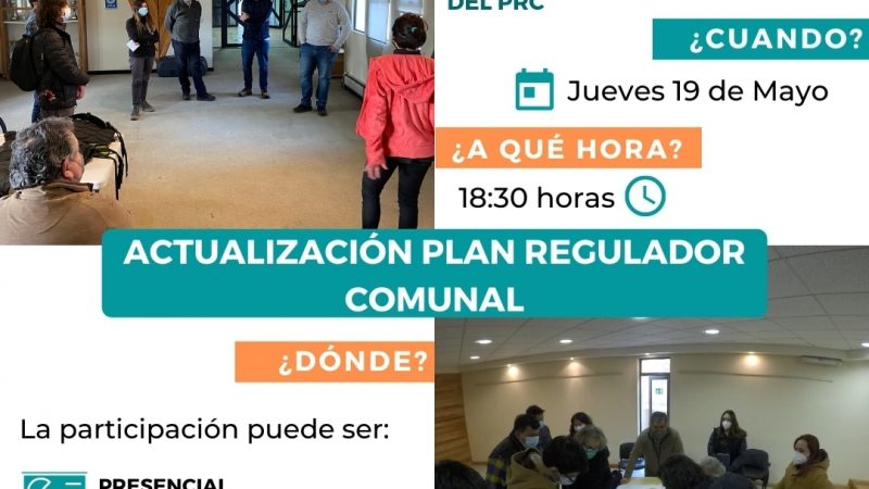Municipalidad de Porvenir invita a actividad de participación ciudadana | Actualización del Plan Regulador Comunal de Porvenir, Tierra del Fuego