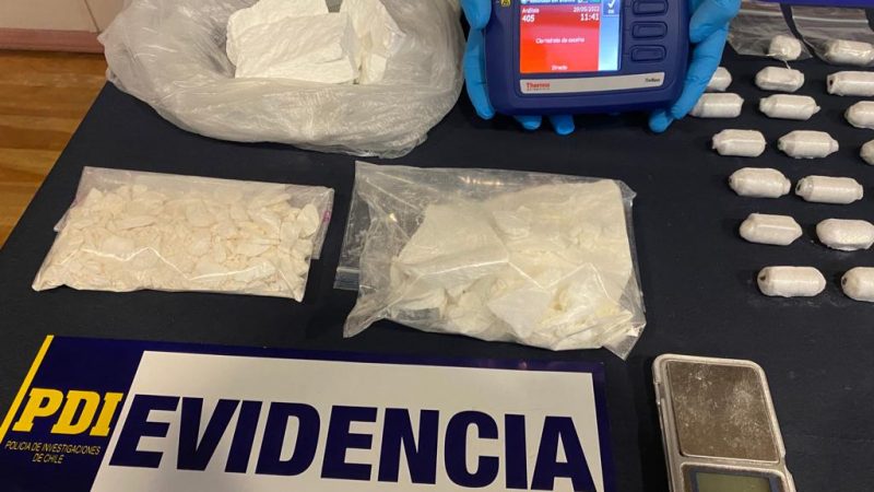 Operación «San Cipriano» | PDI Punta Arenas incauta cocaína avaluada en más 26 millones de pesos