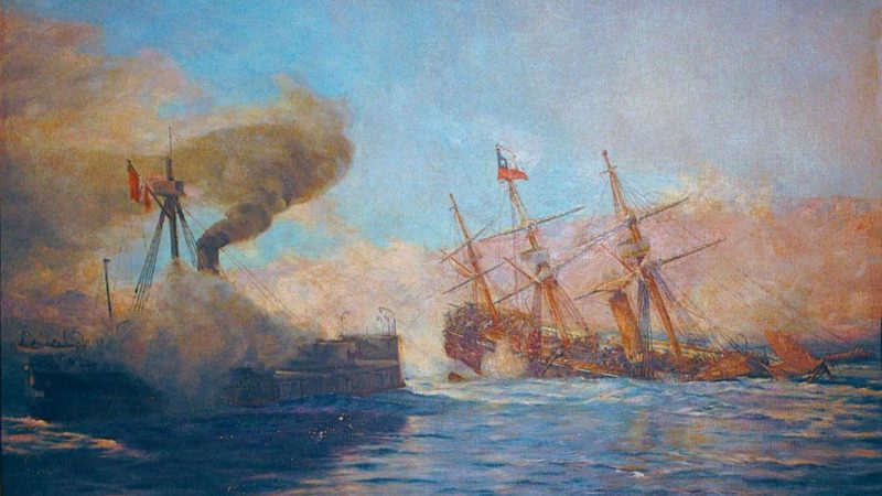 21 de mayo de 1879 | «Al abordaje muchachos», fue lo último que pronunció el Comandante de la «Esmeralda» Capitán de Fragata Arturo Prat, cuando saltó a la cubierta del monitor «Huáscar»
