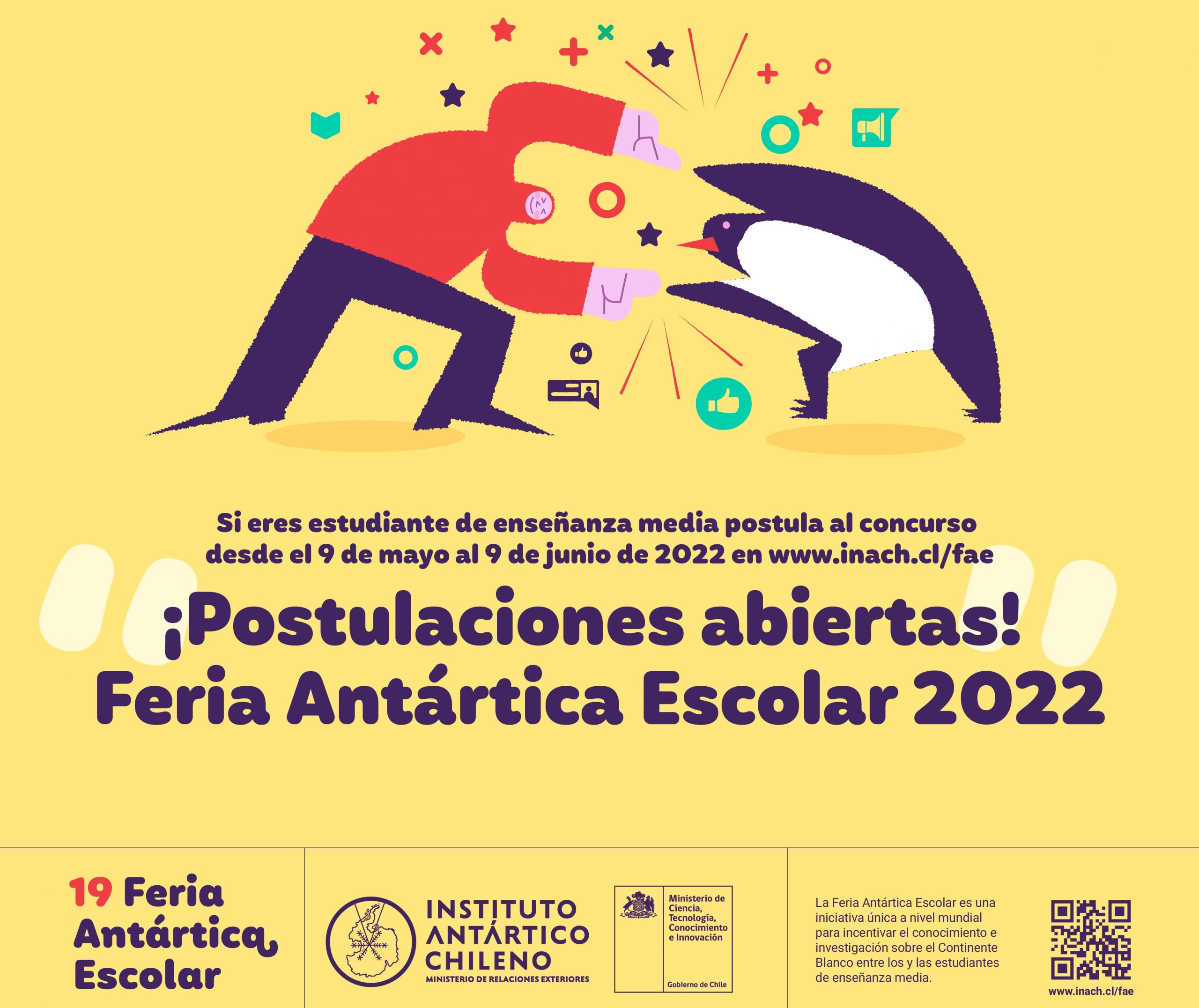 Abren plataforma de postulación para que jóvenes de todo Chile postulen a la Feria Antártica Escolar