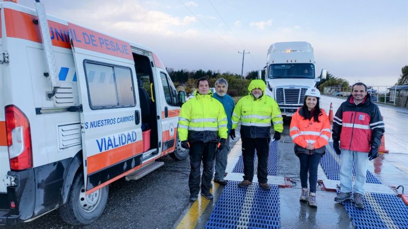 Camión Calibrador de Pesaje del MOP se encuentra realizando funciones en Plazas Fijas y Unidades Móviles de Magallanes