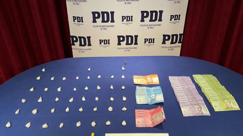 En prisión preventiva quedó un hombre que fue detenido por la PDI en Puerto Natales por el delito de microtráfico de clorhidrato de cocaína