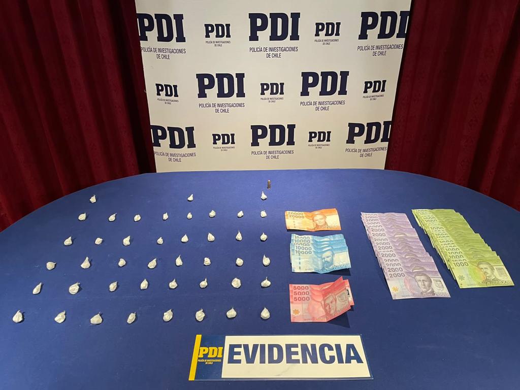 En prisión preventiva quedó un hombre que fue detenido por la PDI en Puerto Natales por el delito de microtráfico de clorhidrato de cocaína