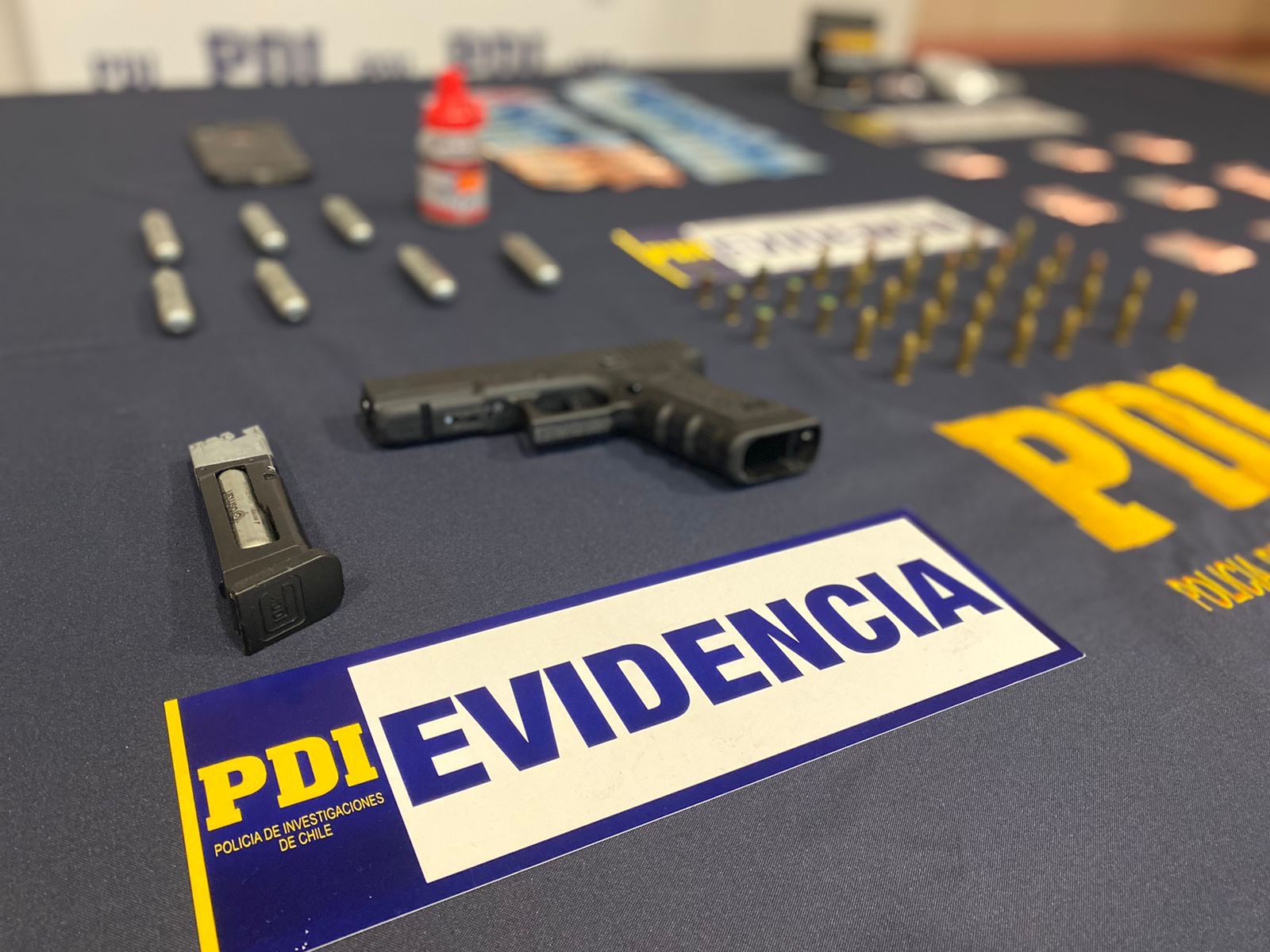 PDI detuvo a un imputado por los delitos de infracción a la Ley de Armas e infracción a la Ley 20.000