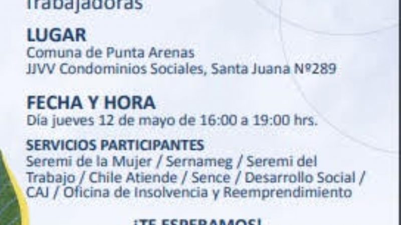 Jornada de Gobierno en Terreno organiza la Delegación Presidencial en Punta Arenas | Actividad con énfasis en las mujeres trabajadoras