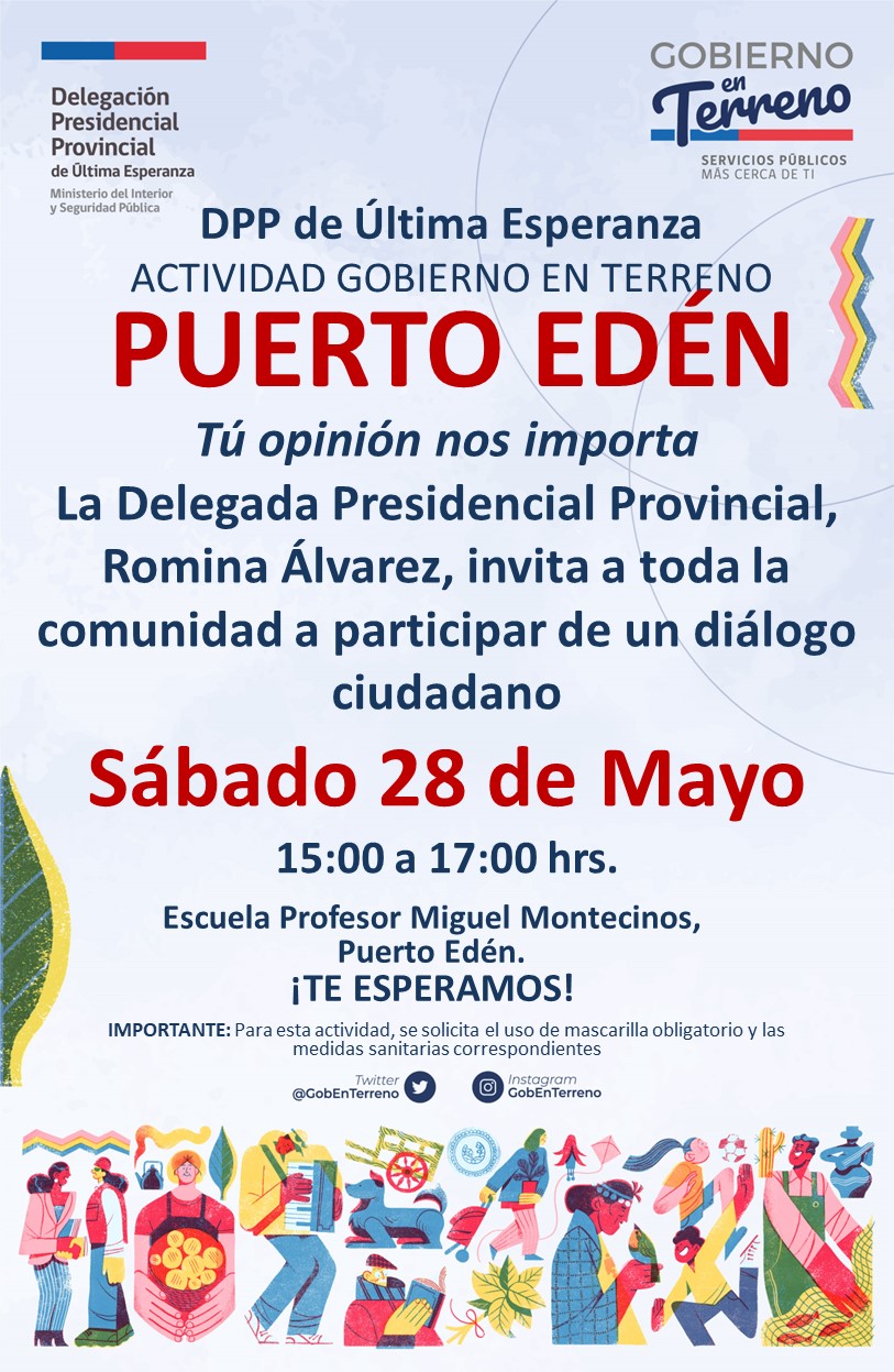 Gobierno en Terreno se efectuará en Puerto Edén el sábado 28 de mayo