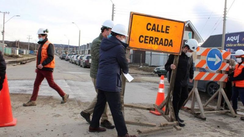 Minvu y Gobernador Regional abrieron calzada de Prolongación Enrique Abello de Punta Arenas al tránsito vehicular