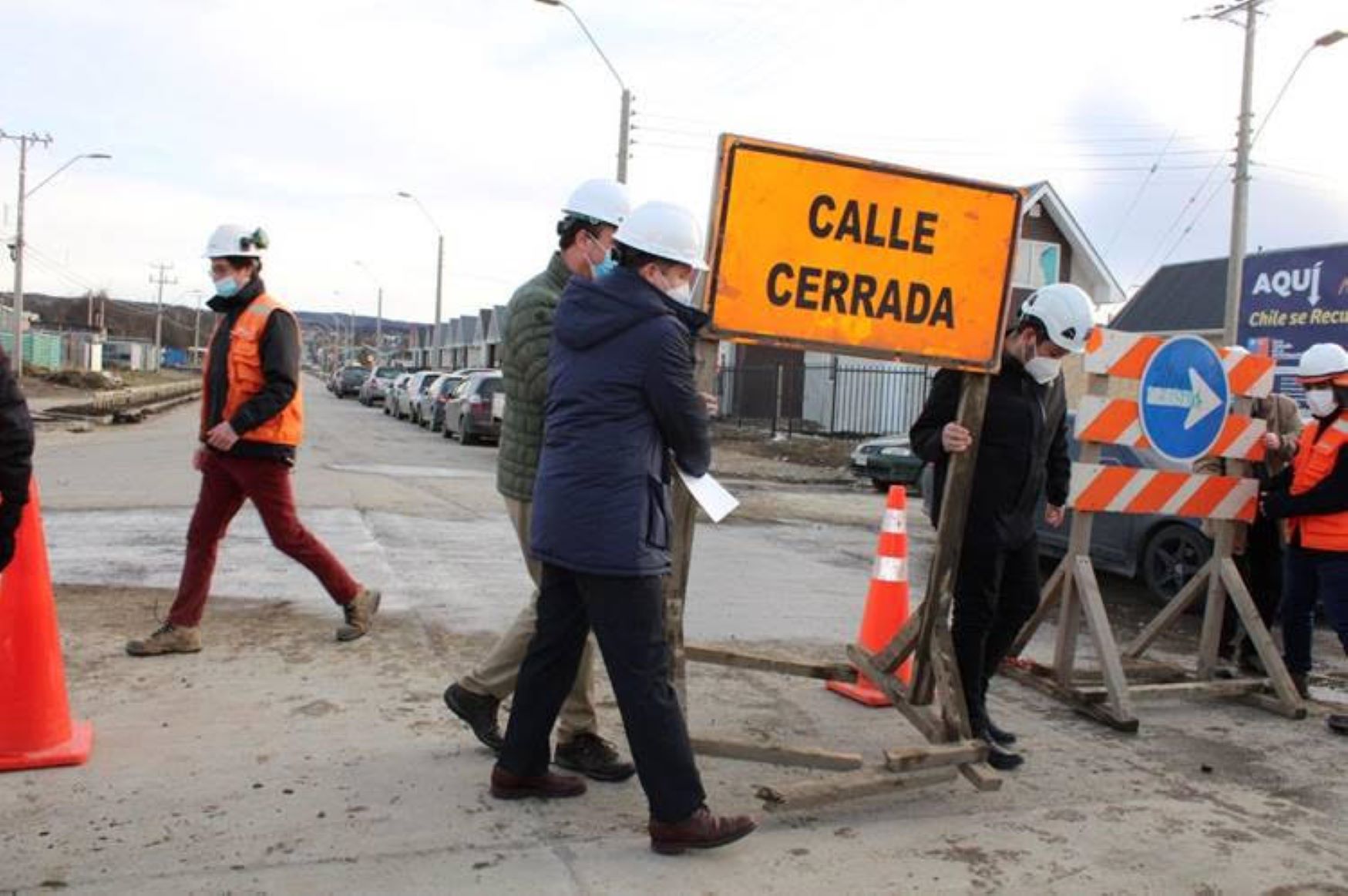 Minvu y Gobernador Regional abrieron calzada de Prolongación Enrique Abello de Punta Arenas al tránsito vehicular