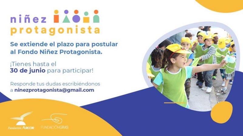 Programa Niñez Protagonista extiende su plazo de postulación hasta el 30 de junio
