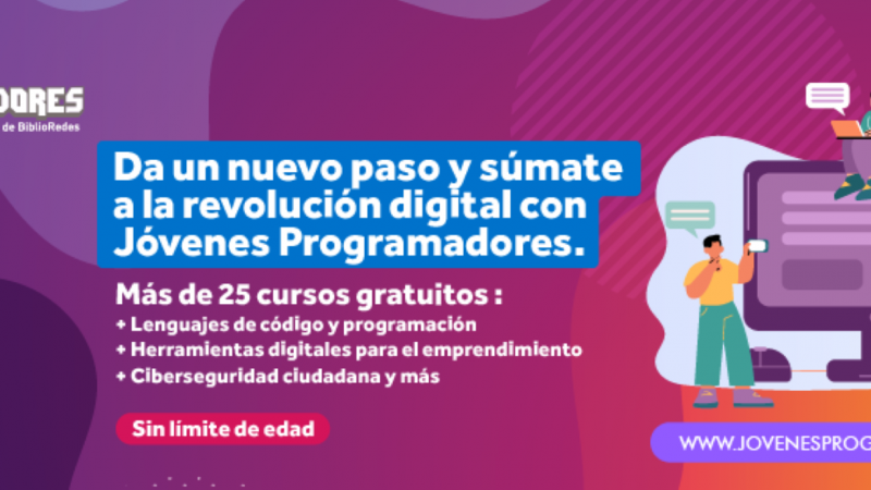 Ministerio de las Culturas abre convocatoria para más de 25 cursos de programación y ciencias de la computación 