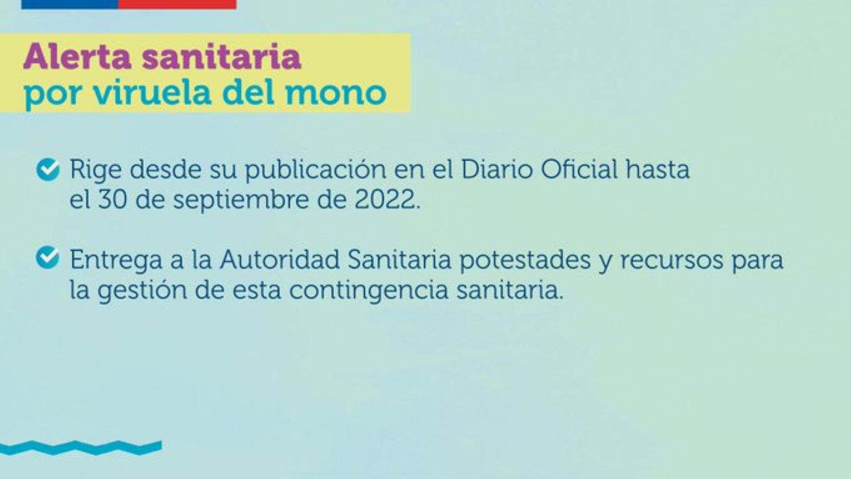 Ministerio de Salud declara alerta sanitaria por viruela del mono en el país | Medida rige hasta el 30 de septiembre